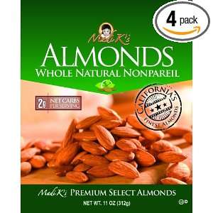 Madi Ks Whole Natural Almonds, 11 Ounce Grocery & Gourmet Food