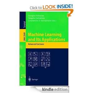 Machine Learning and Its Applications Advanced Lectures Georgios 