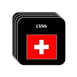  Switzerland   LYSS Set of 4 Mini Mousepad Coasters 