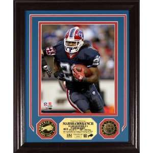  Marshawn Lynch Photo Mint with 2 24KT Gold Coins 