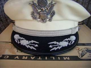 White Dress Colonel cap hat USAF VietNam era box Mint  
