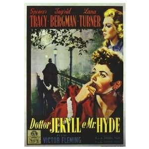  Dr. Jekyll And Mr. Hyde Movie Poster, 26.6 x 37.5 (1941 