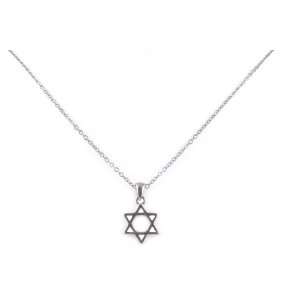  Golden Fashion Jewish Star of Pendant Necklace: Jewelry