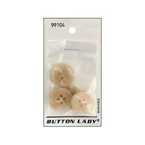  JHB Button Lady Buttons Beige 3/4 4 pc (6 Pack)
