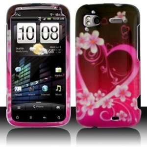  HTC Sensation 4G Purple Love Case Cover Protector with ESD 