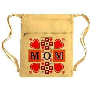   Bag Sack Pack Yellow Mothers Day I Love Mom: Everything Else