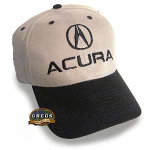  Acura Logo Hat Cap Black/Khaki (Apparel Clothing 