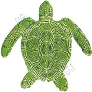  Loggerhead Turtle Pool Accents Green Pool Glossy Ceramic 
