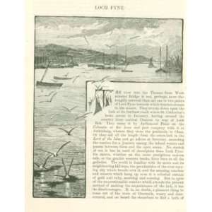  1884 Fishermen on Loch Fyne illustrated 