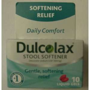  Dulcolax Stool Softener, 10 Count Liquid Gels Everything 
