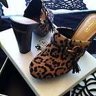   Coach Rana Mule Clog Leopard Hair 9.0 B New Shoes NWT Coach Women Lady