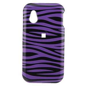 SnapOn Phone Cover for LG Arena / Opera TV AT&T Purple Zebra Protector 