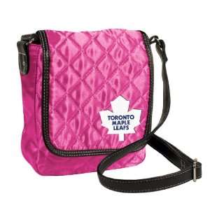  NHL Toronto Maple Leafs Pink Quilted Purse: Sports 