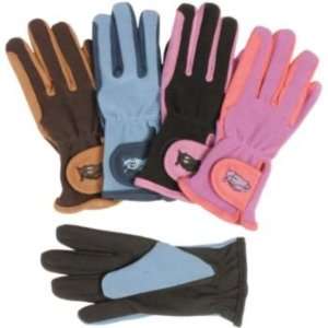  Tough 1 Childs Pony Gloves 6 8 Coral/Laven