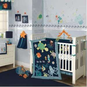  Lambs & Ivy 5 Piece Bedding Set   Bubbles & Squirt: Baby