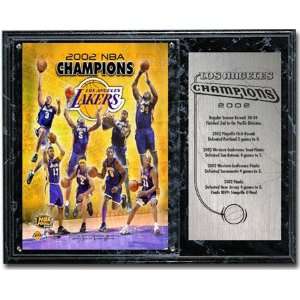    Los Angeles Lakers 2002 NBA Champions Plaque: Sports & Outdoors