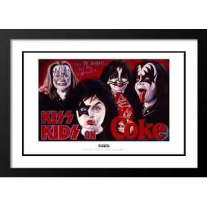   Framed and Double Matted KISS Kids on Coke   2006