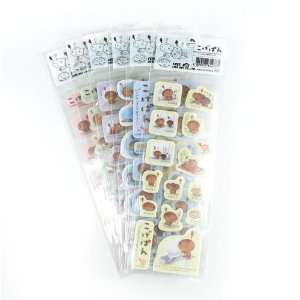  Kogepan (Bread People) Stickers   Medium (Pack of 6) Toys 