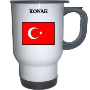  Turkey   KONAK White Stainless Steel Mug Everything 