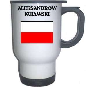  Poland   ALEKSANDROW KUJAWSKI White Stainless Steel Mug 