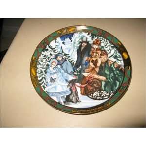 Royal Copenhagen Bringing Home the Christmas Tree Collectible Plate 