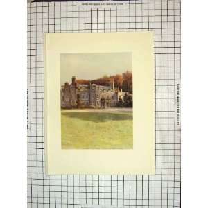 1912 Architecture Haling Mansion House Colour Print: Home 