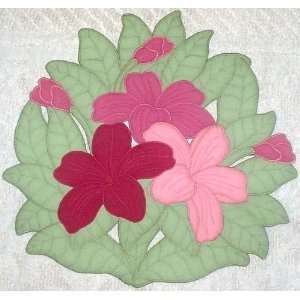  Hawaiian Placemat Cut Out Plumeria Pink