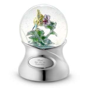  Personalized Hand painted Hummingbird Snow Globe Gift 
