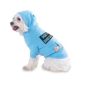 SHOOT THE BINGO CALLER Hooded (Hoody) T Shirt with pocket for your Dog 