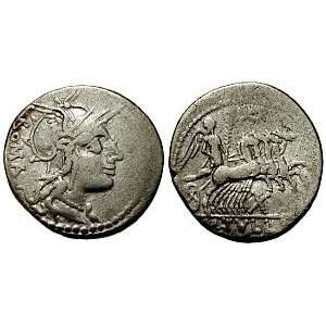    Roman Republic, M. Tullius, 120 B.C.; Silver Denarius Toys & Games