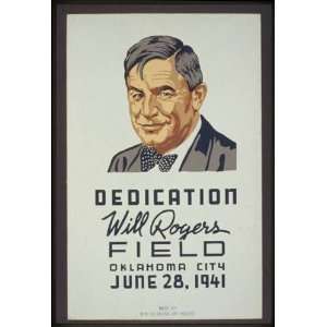 WPA Poster Dedication, Will Rogers Field, Oklahoma City, June 28, 1941 