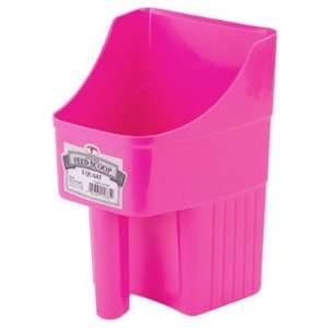 Miller Mfg Co 153850 Enclosed Plastic Feed Scoop 3 Quart, Hot Pink
