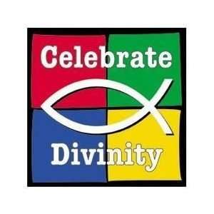  Celebrate Divinity Fish   Sticker / Decal Automotive