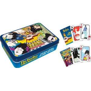  Beatles Yellow Sub Playing Card Tin Set Toys & Games