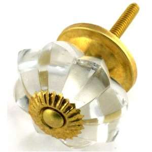   Glass Knobs with Polished Brass Hardware. Glass Knobs, Handles & Pulls