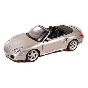  Porsche 911 Turbo Cabriolet 1/18 Silver c/o: Toys & Games