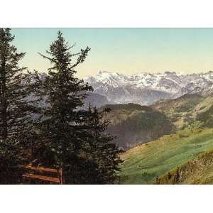   view of Mount Titlis Unterwald Switzerland 24 X 18 