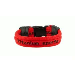  Ionic Titanium Sports Bracelet   Red