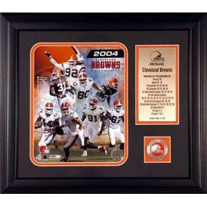  Cleveland Browns Framed 2004 NFL Team Photograph with Team 