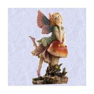 Day dreaming child fairy statue Garden home sculpture