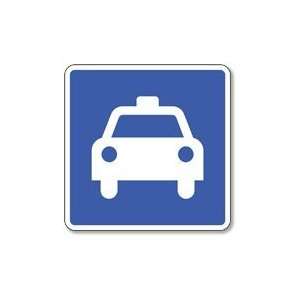  Taxi and Taxi Stand Symbol Sign   8x8