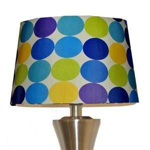   Turquoise Polka Small Drum Lamp Slipcover Lamp Shade: Home Improvement
