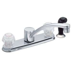  Moen Touch Control Two Handle Kitchen Faucet with Spray in 