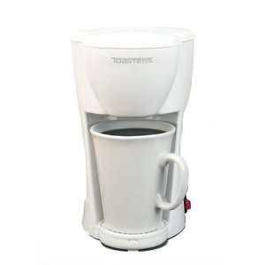 Toastess TFC 1 Personal Size 1 Cup Coffeemaker, White:  