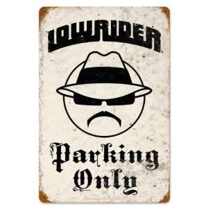  Lowrider Parking Automotive Vintage Metal Sign   Garage Art 