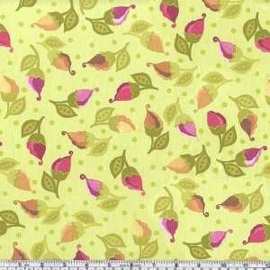   Moda Soiree Spring Buds Moss Fabric By The Yard Arts, Crafts & Sewing