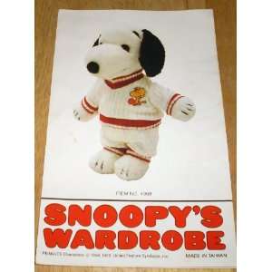  Peanuts Snoopys Wardrobe   Tennis Outfit for 11 Snoopy 