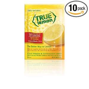 True Lemon 100% Natural Juice Mix (Pack of 10):  Grocery 