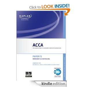 ACCA Complete Text   F2 Management Accounting Kaplan Publishings 
