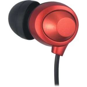  FIT EARBUDS   RED INNER EAR EARBUD LARGE DRIVER HEADST. Stereo   Red 
